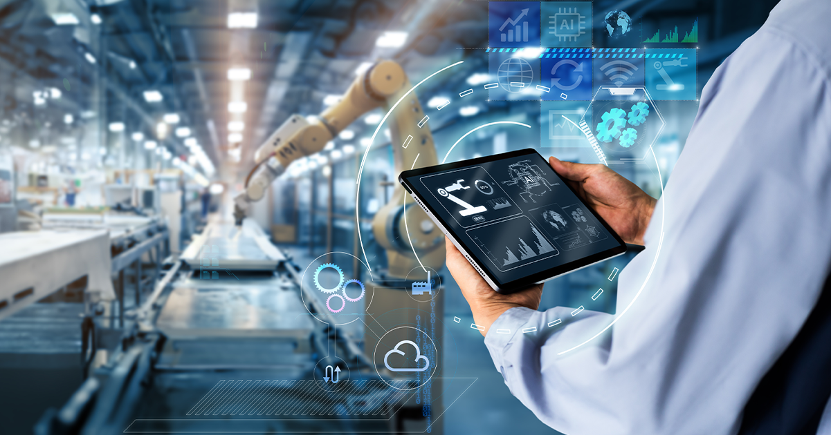 Tecnologia na indústria conectividade 5G e fábricas inteligentes